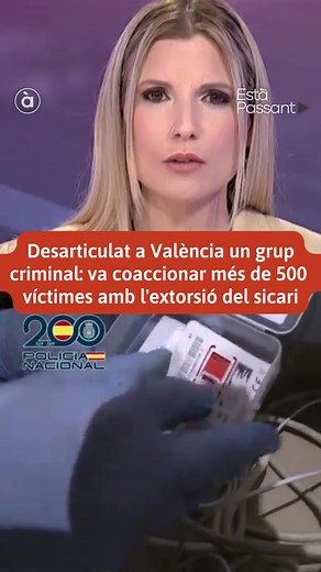 Policia Nacional desarticula organització d'extorsió amb sicari a València