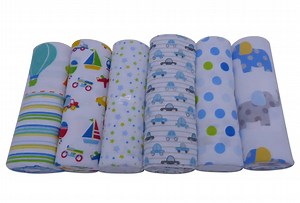 [Hot Item] Customized Printing 100% Cotton Baby Flannel Nappy Baby Flannel Diapers Cloth Diapers Manufacturer