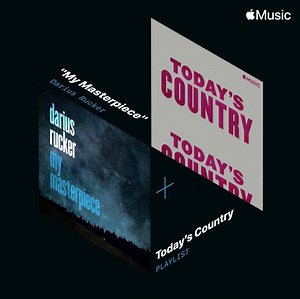 Big thanks to Apple Music for adding "My Masterpiece" to their Today's Country Playlist! Give it a spin: https://apple.co/3qHwI9V | Darius Rucker