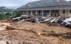 Tourists among at least five killed in landslide on paradise holiday island