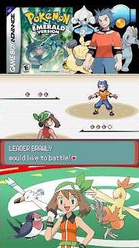 POKEMON EMERALD - Gym Leader BRAWLY (Full Battle) | Game Boy Advance Gameplay