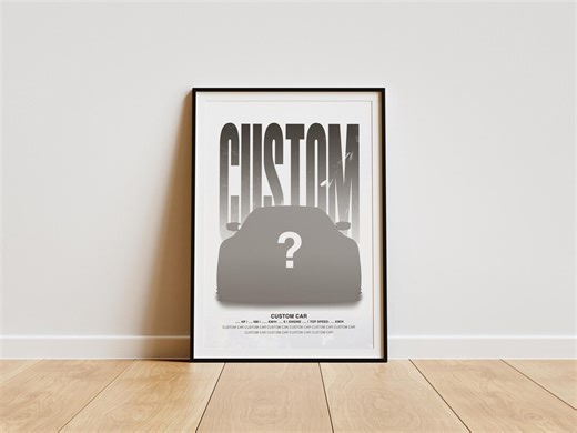 Personalized Car Art Print | Custom Automotive Poster (digital Download) - Etsy