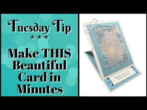 How Do I Brighten the Holidays? With a Beautiful Tea Light Easel Card!