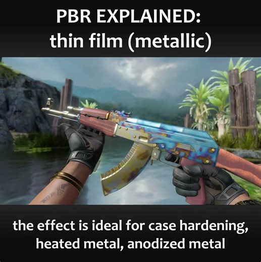 metallic thin film interference: PBR explained #blender #pbr #tutorial #unrealengine #unity