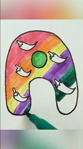 colouring # easy art # Alphabet # simple colouring # shorts