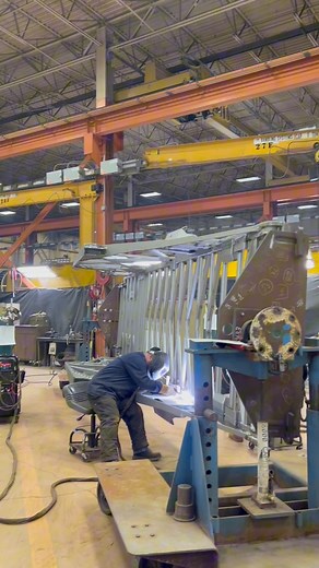 We build our ladders from the ground up!🛠️🧑‍🏭🪜#manufacturing #ladder #aerial #firetok #firefighter #firetruck #Kewaunee #WI | Pierce Mfg