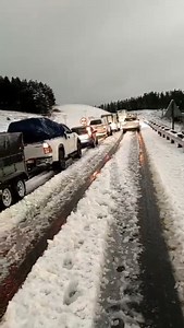 The N2 between Kokstad and Umzimkhulu has been closed by the KZN Department of Transport due to heavy snowfall. Video: Supplied by the KZN Cooperative Governance and Traditional Affairs department | The Mercury