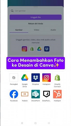 Cara menambahkan foto di Canva!✨ #canvatips #tutorial