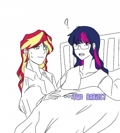 Twilight x Sunset Kiss Fanart Reaction