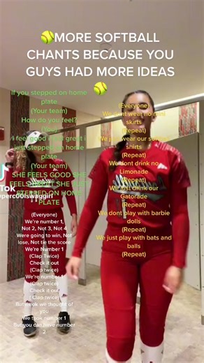 #softball #chants #love #softballchants #🥎 #fyp sorry if i didnt put ur idea in there ill try to put more in next vid