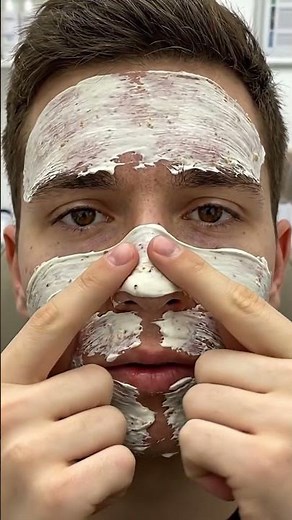 Dermatology-Adjacent Clay Mask ASMR: Human Peeling (Nose Focus) #skincare #skin #beauty #dermatology