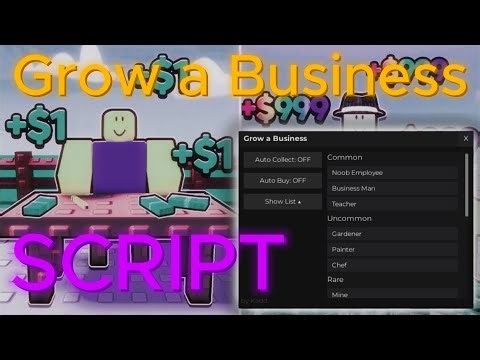 Grow a Business Script - Auto Collect Cash, Auto Buy - Roblox