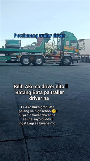 Batang trailer driver #buhaydriver #buhaytrucking | Angelo de Vera