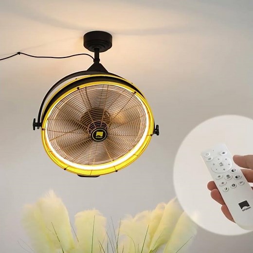 24.8" Orison Outdoor/Indoor Garage Ceiling Fan with Light