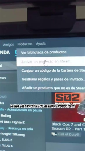 como activar un código o licencia de Steam / como activar juego de Steam código