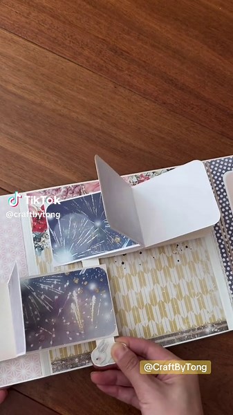 DIY Moon Bunny Folio: Double Horizontal Waterfall