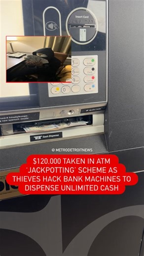 Federal authorities have charged two men with a sophisticated ATM theft scheme known as “ATM jackpotting,” a method that forces ATMs to dispense cash on command. Court records show Geniver Antonio Pinuela Testa and Robert Rosales Rivero are accused of stealing large amounts of cash from bank ATMs across Michigan and Minnesota between September and October 2024. Investigators say the suspects secretly opened ATMs, hacked the machines, and tricked them into thinking they were closed. They later re