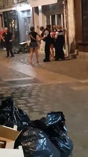 Woman Slapped by Policeman After Spitting on Him During Arrest