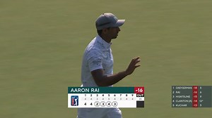 Aaron Rai pours in 21-foot birdie putt at Wyndham
