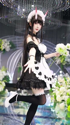 Azur Lane Cosplay: Neng Dai as Blue Route Star!, Azur Lane, Neng Dai, Cosplay, Blue Route,