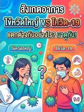 ชวนสังเกตุอาการไข้หวัดใหญ่ และโควิด-19 แตกต่างกันอย่างไร