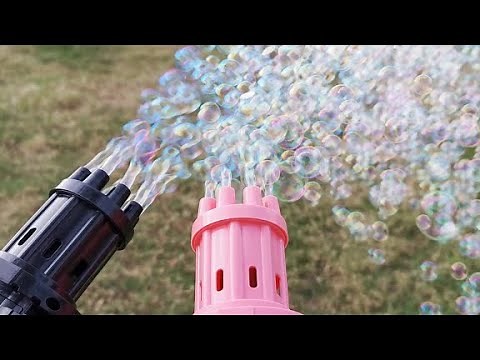 Gatling Bubble Gun 2021 - Automatic Bubble Machine Toy