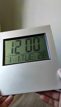 How to change time on digital wall clock