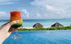 1.1K views · 84 reactions | Our favorite way to start the week... sipping a Riviera Maya cocktail by the Altitude Infinity pool. Cheers!  | Krystal Grand Cancún | Facebook
