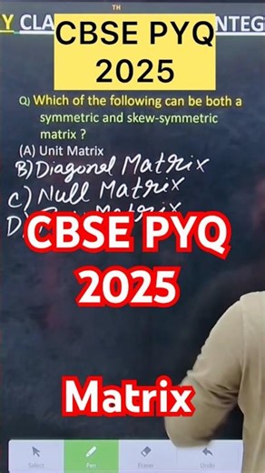 Q) Which of the following can be both a symmetric and skew-symmetric matrix ?(A) Unit M