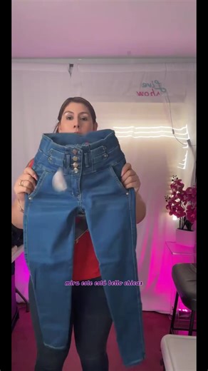 High Waist Push Up Effect Jeans for Women