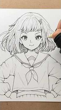How to Draw Cute Anime - Easy Drawing Anime - Drawing Step By Step - Drawing for Beginners