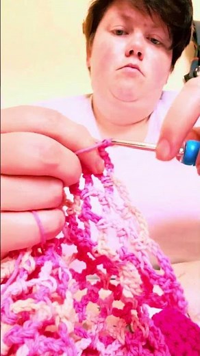Made my first mesh market bag today! Made a few mistakes but really enjoyed making it! #crochet