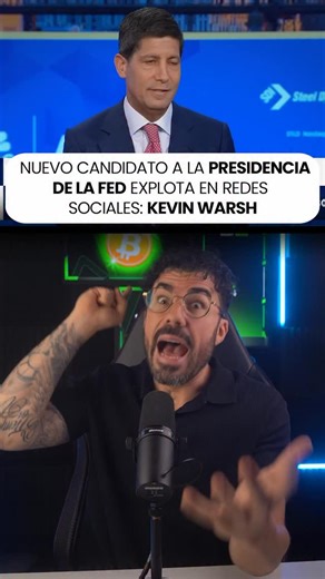 Kevin Warsh se postula como el candidato favorito no sólo de Donald Trump para sustituir a Jerome Powell en mayo sino para Wall Street! Las encuestas lo posicionan como el TOP 1 ahora mismo por delante de Kevin Hasset sobre todo después de que Donald Trump dijera hace pocas horas que Kevin Hasset está bien en el puesto que está… Descubre quién es Kevin Warsh en este reel porque en solo 2 semanas tendremos al candidato de la FED para presidirá en solo 3 meses. #kevinwarsh #fed #powell #trump #bit