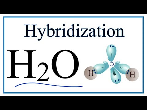 Hybridization of H2O (description of hybrid orbitals for O)