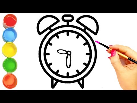 How to Draw an Alarm Clock ⏰ | Easy Drawing for Kids | Fun & Simple Step-by-Step Tutorial 🎨