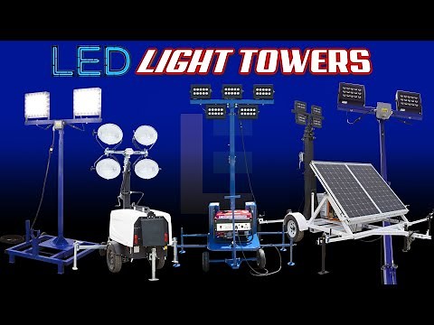 LED Light Towers - Elevated Mast Lighting, Monitoring and Communication Solutions for Outdoor Areas