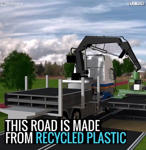 With this technology constructing a road would take days instead of months, and roads would last three times as long! | UNILAD Tech