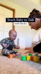 Which tip works best for your little one?! These are a few of my favorite strategies to use when playing with blocks! -model simple words and sounds over & over & over again. If you feel like a broken record, you’re doing it right! -over emphasize the first sound in a word, baby may attempt just the first sound before the full word like he did here in the video! -combine actions/gestures with sounds & words! Often times baby will imitate actions first and then gradually start combining them with