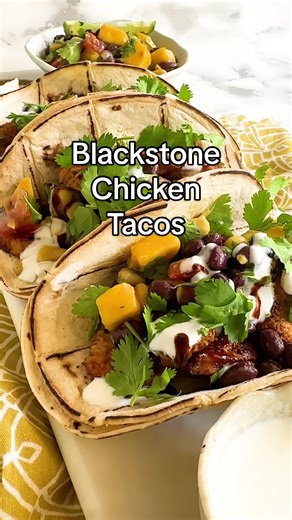 Blackstone chicken tacos