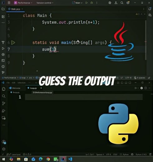 Java vs Python: Functions | Guess the Output! 🤔 #Shorts