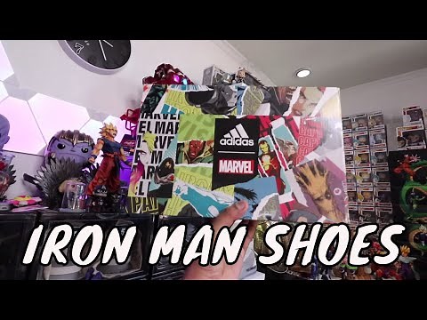 ADIDAS IRON MAN “WAR MACHINE” SNEAKERS UNBOXING!