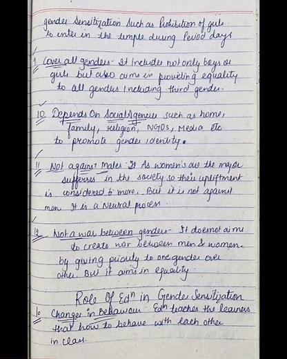 Gender Sensitization and Role of Education as a catalyst for Gender Equality #genderschoolandsociety