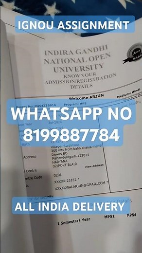 HOW TO WRITE IGNOU ASSIGNMENT 2025-26 | IGNOU SOLVED ASSIGNMENT 2024-25 | IGNOU ASSIGNMENT 2025