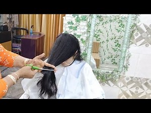 देखो कितने आसानी से किया मैने multi step haircut 5 min मे (Hindi)