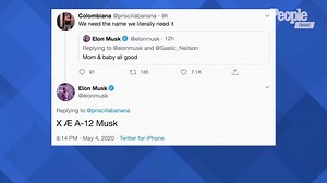 Elon Musk Shares New Photo of Son X AE A-Xii on Twitter: 'The Baby Cannot Use a Spoon Yet'