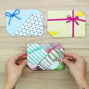 Come creare uno stupendo biglietto origami ocn un cartoncino :-) Scopri centinaia di trucchi e idee sulla nostra pagina Creativo 💡 | Creativo