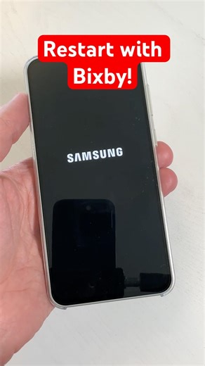 Easy way to restart Samsung Galaxy with Bixby #samsungtips #bixby #shorts