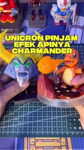 Blokees unicron x charmander fire effect #blokees