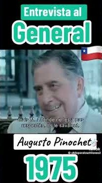 ENTREVISTA AL GENERAL AUGUSTO PINOCHET 1975 🇨🇱🗽💚❤️ 💪👏