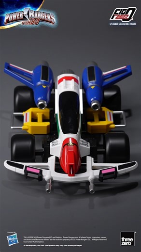 From the fifth series of the action-packed superhero TV show, Power Rangers, threezero and Hasbro proudly present the FigZero Power Rangers Turbo collection. Unlike purchasing each individually, the Turbo Power Rangers Pack exclusively includes interchangeable thumbs-up hands, showcasing their signature formation! Additionally, bonus parts are included to unite all of their signature weapons in order to create the Turbo R.A.M.! The Turbo R.A.M. includes connection parts to convert it into cannon